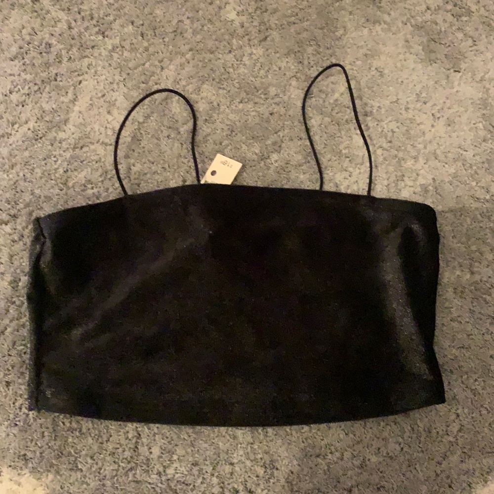 NWT black sparkly tank top